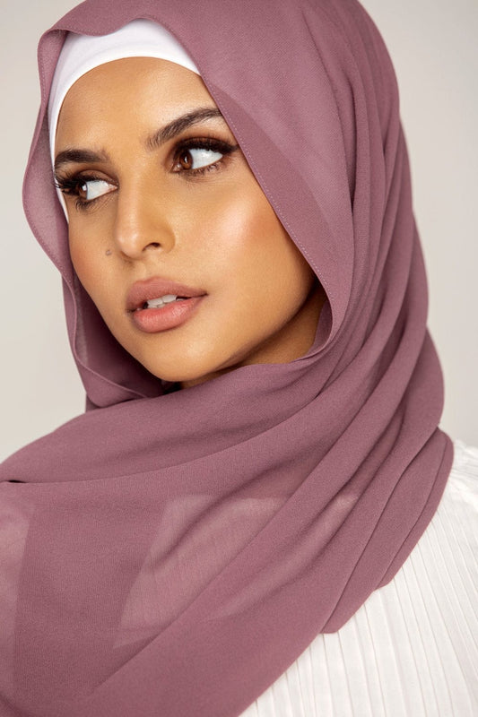 Chiffon Georgette Hijabs - Mauve