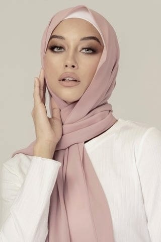 Chiffon Georgette Hijabs - Dusty Nude