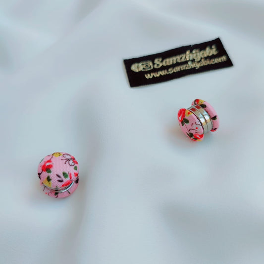 Floral Magnet Pins - Pink